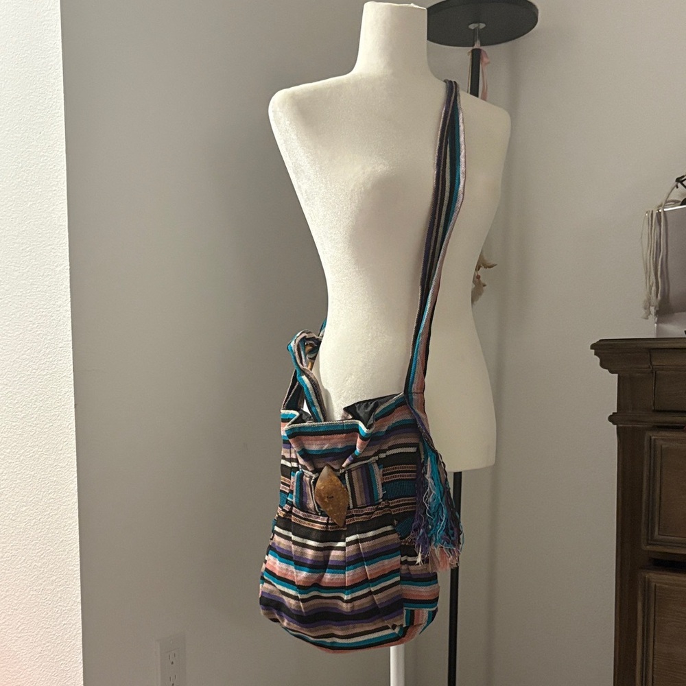Striped Multicolor Shoulder Bag